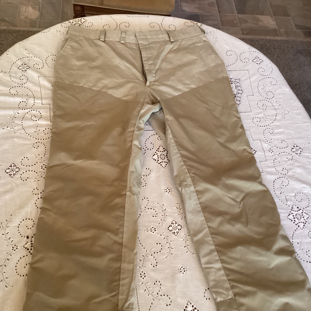 LL Bean Pants Mens 38x29Khaki Hunting Briar Field Nylon Double Knee